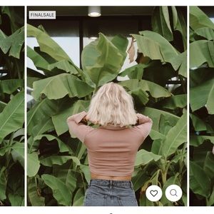 Samantha white button up crop top from 12th tribe.